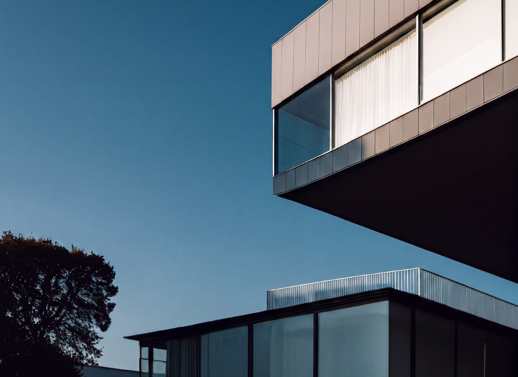 Architectural light, form and material from the supplied brand collection